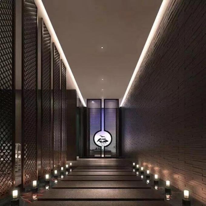 Laserschneiden 3*10ft Jali Dekoration Hotelprojekt Heimmöbel Bürste Gold Edelstahl Bildschirm 7