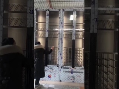 Luxuriöser, faltbarer Bar-Weinschrank aus Glas mit einfach zu bewegendem Stahl