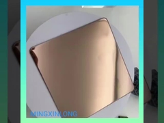 Spiegel antiker Kaffee goldfarbene Edelstahlbleche zum Dekorieren