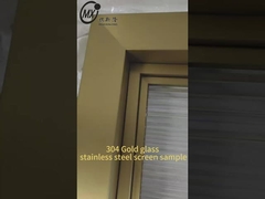 304-Glas-Gold-Schirm aus Edelstahl