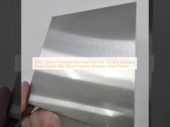 316L 1,2 mm Dicke Bürste Haarlinie Oberfläche Edelstahlbleche 304 NO.4 Fertigplatten aus Edelstahl