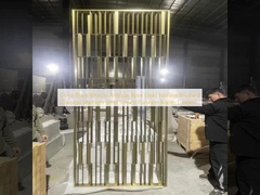 Farbe Schwarz Bronze Antike Rose Gold Haarlinie Bürste Klassische Edelstahl Bildschirm Trennwand Raum Trennwände