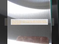 316L 10mm 5mm 3mm Dicke Satin Bürste Haarlinie Oberfläche Edelstahlbleche 304 NO.4 Fertigwaren aus Edelstahl