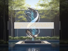 Zusammengestellte 304 Farbe Pulverbeschichtung Skulptur 3D Spiegel Polieren 316L Edelstahl Skulptur Hersteller für den Außenbereich