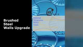 Moderne Mosaikwände aus Edelstahl