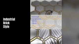 Ziegelmosaikstreifen im Industriestil