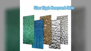 Silberne Spiegelwellen-Wasserkräuselungswabe