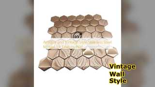 Vintage-Edelstahlmosaik für Wände