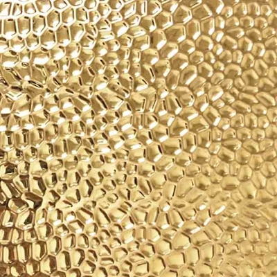 Goldfarbe prägeartiges Edelstahlblech-Bienenwaben-Muster