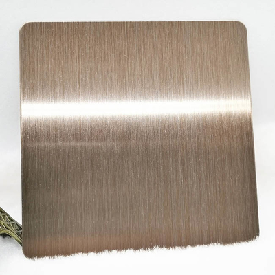 Edelstahlblech-Wässerungs-Haarstrichrotes dickes Kupferblech 150*300cm AISI 201 202 farbiges