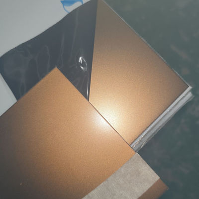 Guter Preis Sand 316L PVD sprengte farbiges Edelstahlblech rotes kupfernes 1000*2000mm Online