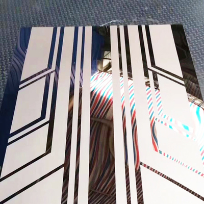 Acid Etching Gold Color Stainless Steel Sheet for Elevator