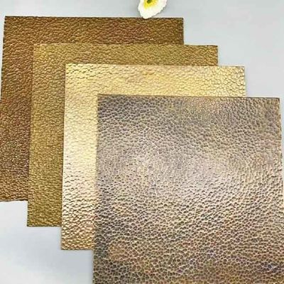 Guter Preis Hammer-Muster Art Color Stainless Steel Sheet für Innenarchitektur Online
