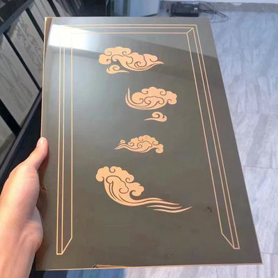 Guter Preis Kundenspezifisches kleines Beispielschwarzes, das Edelstahlblech ätzt Online