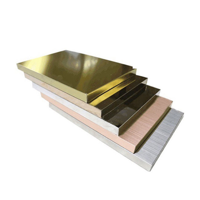 25mm 30MM Aluminum Honeycomb Panel Mirror Emboss Gold Silver Black Water Ripple Stainless Steel Cyclinder Wall Panel