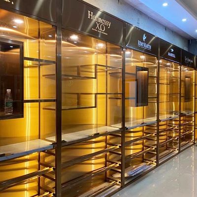 Guter Preis 0.8mm Stärke-hölzerne Wein-Kabinett-Möbel für Wohnzimmer Online