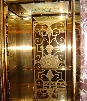 Wear Resistance Colored Stainless Steel Sheet Gold Etching Mirror Plate Hotel Decoration