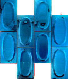 Guter Preis Dreidimensionale Kreisedelstahl-Mosaik-Fliesen-Restaurant-Hintergrund-Wand Online