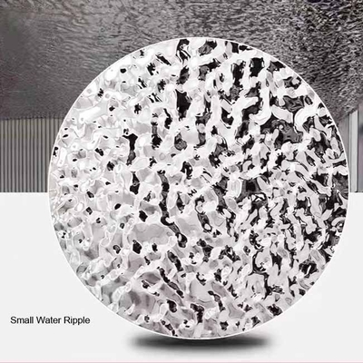 4X8feet 8K Mirror Ti-Gold Water Ripple Stainless Steel Sheet for Ceiling Decoration