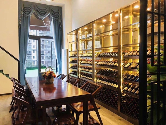 Custom Colored Thermostatic Display Wine Cabinet