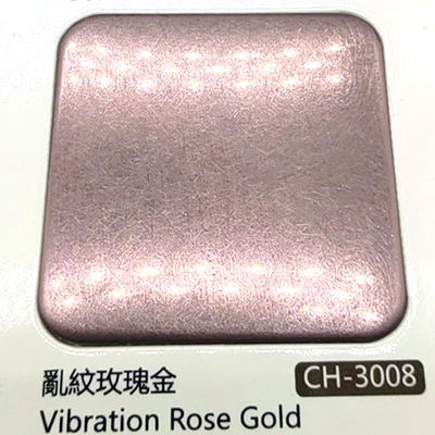 Guter Preis 304 Rose Gold Farbe Vibration Brushed Finish Edelstahlblech mit Nano-Beschichtung Online