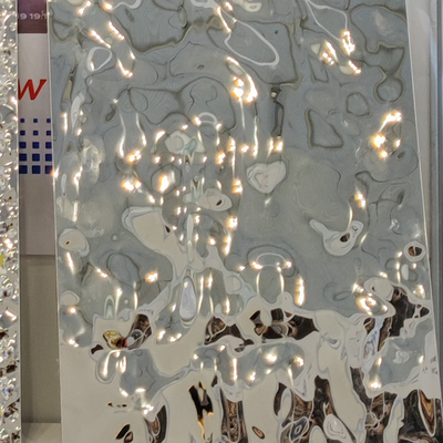 25mm 30MM Aluminum Honeycomb Panel Mirror Emboss Gold Silver Black Water Ripple Stainless Steel Cyclinder Wall Panel