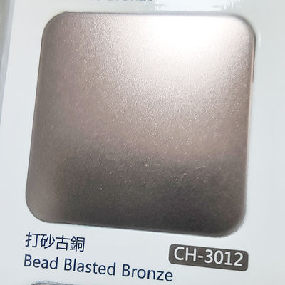 Guter Preis Rote Bronze Farbe Perle Blasted Satin Finish 304 Edelstahlblech mit Anti-Fingerprint für Luxus Dekoration Online