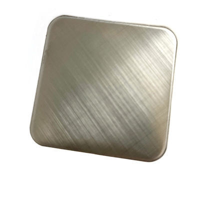 Guter Preis 304 Platin Silberkreuz Haarlinie 45 Grad gebürstet Finish Farbe Edelstahlblech mit Anti-Finger-Druck Online