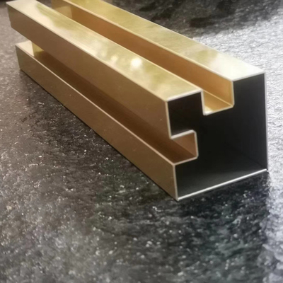 304 Rose Gold Color Bronze Vibration Antique Patterned Stainless Steel Trim For Wall Cladding Panel
