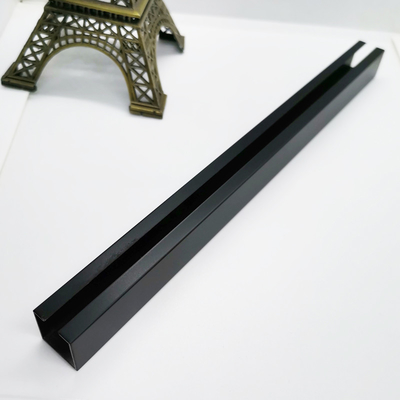 ASTM Metal Stair Trim Black Tile Edge Trim Sandblasting