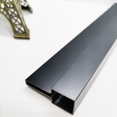 ASTM Metal Stair Trim Black Tile Edge Trim Sandblasting