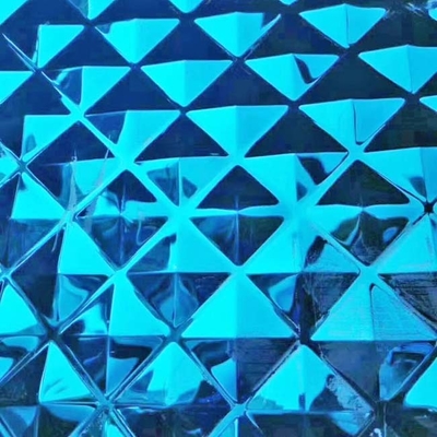 Diamond Shape Embossed Color Stainless Steel Sheet For Interior Decoration