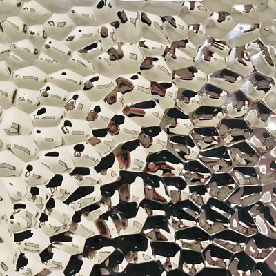 Guter Preis Silberner Edelstein Blauwasser Rippel Prägte Platte Edelstahlblech Für Wanddekoration Online