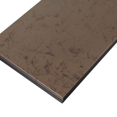 Rose Gold Color Beadblasted Stainless Steel Etched Sheet Panel Manufacturer