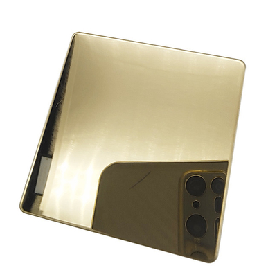 Champaign Gold Stainless Steel Sheets Price Inox Mirror Surface PVD Coloured Stainless Steel Sheets 201J1