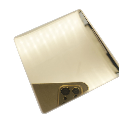 Champaign Gold Stainless Steel Sheets Price Inox Mirror Surface PVD Coloured Stainless Steel Sheets 201J1