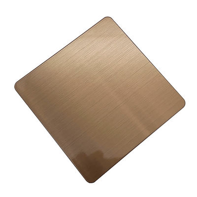 Guter Preis Bronze Farbe Edelstahlbleche 304 Haarlinie Bürste Oberfläche Inoxbleche PVD Beschichtung für Aufzug Online