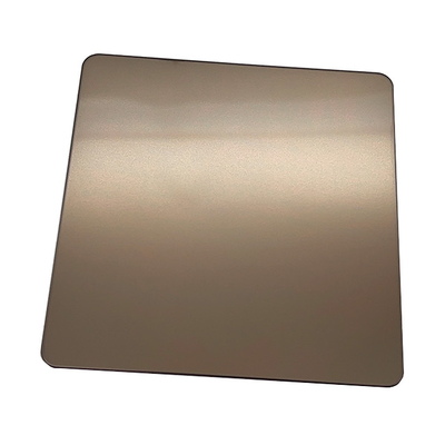 Coffee Gold Steel Market Blasted Red Gold Plating Stainless steel Sheet Wedsite Hot Sale