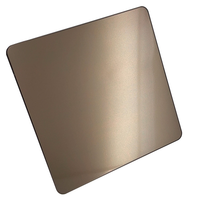 Coffee Gold Steel Market Blasted Red Gold Plating Stainless steel Sheet Wedsite Hot Sale