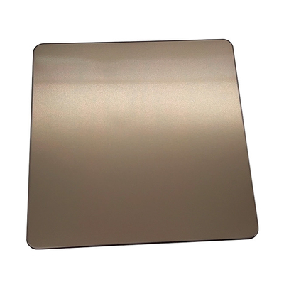 Coffee Gold Steel Market Blasted Red Gold Plating Stainless steel Sheet Wedsite Hot Sale