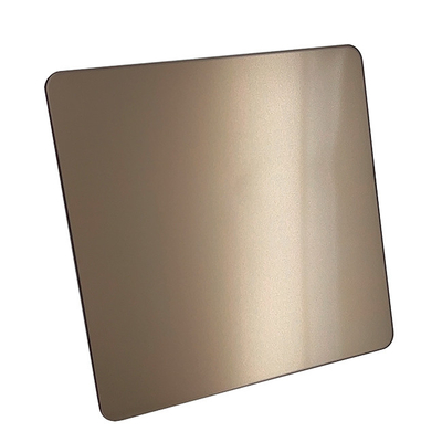Coffee Gold Steel Market Blasted Red Gold Plating Stainless steel Sheet Wedsite Hot Sale
