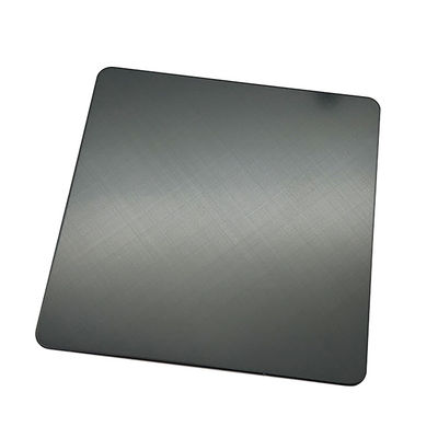 Guter Preis Überschwarzes Edelstahlblech 45 Querschnitt Haarlinie Fertig 304 Farb-Edelstahlbleche PVD Beschichtet Für Schrank Online