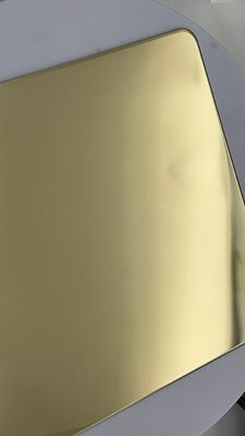 Guter Preis Metall nicht gewebter Stoff Edelstahl Farb PVD Ofen Champagner 4ft 8ft Blatt Online