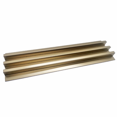 Metal Decoration  Stainless Steel Trim Strips Corrugation Shape Pvd Coating