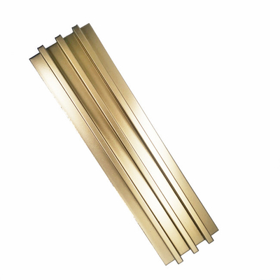 Metal Decoration  Stainless Steel Trim Strips Corrugation Shape Pvd Coating