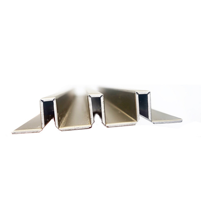 Metal Decoration  Stainless Steel Trim Strips Corrugation Shape Pvd Coating