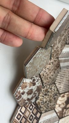 Guter Preis Mosaik aus Edelstahl aus Gold Mosaik aus Formmetall für die Innenwand Online