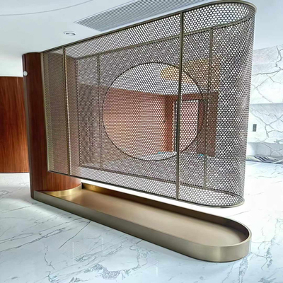 304 Morden Hollow Custom Design Entrance Stainless Steel Partition Screen Villa Hotel Home Decoration