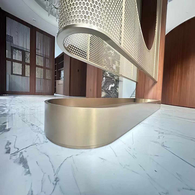 304 Morden Hollow Custom Design Entrance Stainless Steel Partition Screen Villa Hotel Home Decoration
