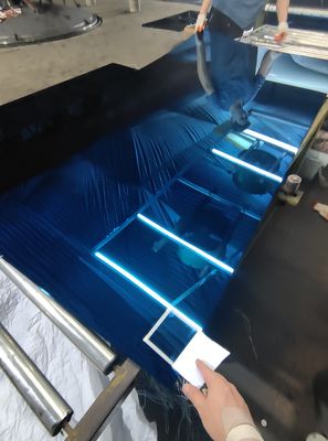 Guter Preis Saphir-Edelstahl-Dekorationsplatte für Wand-Hotelprojekt Online